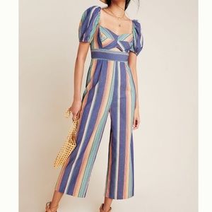 Ali + Jay Striped Jumpsuit Cutouts L